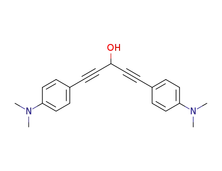 Molecular Structure of 242487-86-1 (1,4-Pentadiyn-3-ol, 1,5-bis[4-(dimethylamino)phenyl]-)