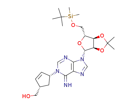 N-1-{(1R,4S)-4-(hydroxymethyl)cyclopent-2-en-1-yl}-5'-O-tert-butyldimethylsilyl-2',3'-O-isopropylideneadenosine