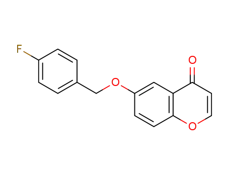 Molecular Structure of 1361926-67-1 (6-[(4-fluorobenzyl)oxy]-4H-chromen-4-one)