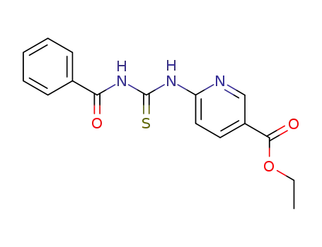 Molecular Structure of 417725-72-5 (6-(3-benzoylthioureido)pyridine-3-carboxylic acid ethyl ester)
