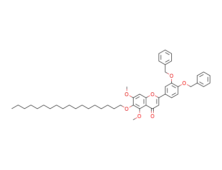 2-(3,4-Bis-benzyloxy-phenyl)-5,7-dimethoxy-6-octadecyloxy-chromen-4-one