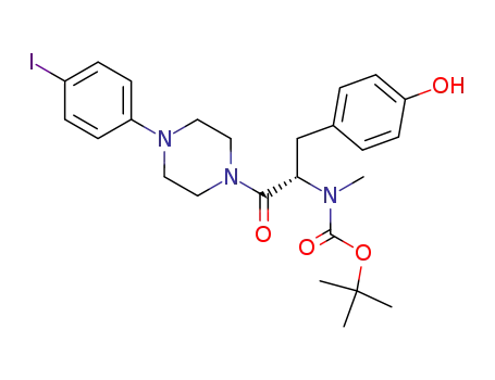 1-[(S)-N-tert-butyloxycarbonyl-N-methyltyrosyl]-4-(4-iodophenyl)piperazine