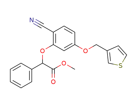 [R,S]-methyl [2-cyano-5-(thien-3-yl)methoxy]phenoxyphenylacetate