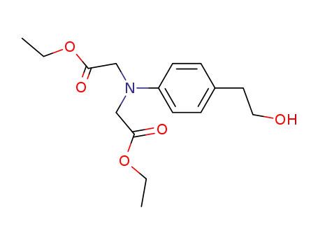 Molecular Structure of 344285-87-6 (ethyl N-ethyloxycarbonylmethyl-N-[4-(2-hydroxyethyl)phenyl]aminoacetate)
