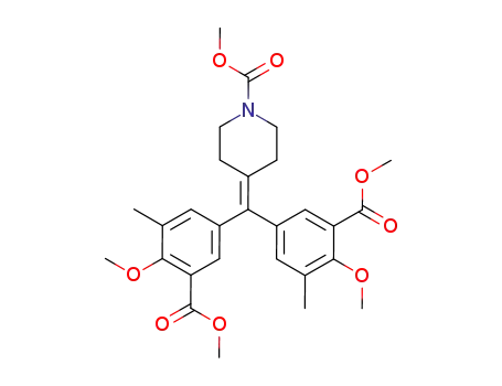 1-Piperidinecarboxylic acid,
4-[bis[4-methoxy-3-(methoxycarbonyl)-5-methylphenyl]methylene]-,
methyl ester
