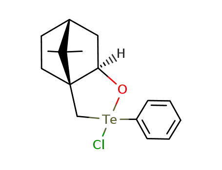 (1S,5R,7R)-3-Chloro-10,10-dimethyl-3-phenyl-4-oxa-3λ<sup>4</sup>-tellura-tricyclo[5.2.1.0<sup>1,5</sup>]decane