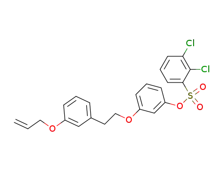 Molecular Structure of 372523-03-0 (2,3-dichlorobenzenesulfonic acid 3-[2-(3-allyloxyphenyl)ethoxy]phenyl ester)