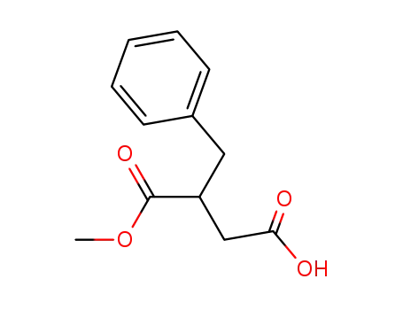 Molecular Structure of 651013-72-8 (3-Benzyl-4-Methoxy-4-oxobutanoic acid)