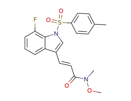 trans-3-[7-fluoro-1-(4-toluenesulfonyl)-1H-indol-3-yl]-N-methoxy-N-methylacrylamide