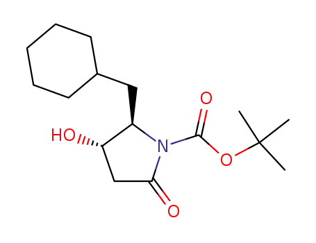 (4S,5R)-1-(tert-butyloxycarbonyl)-4-hydroxy-5-cyclohexylmethyl-2-pyrrolidinone