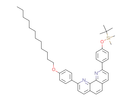 2-[4-(<i>tert</i>-butyl-dimethyl-silanyloxy)-phenyl]-9-(4-dodecyloxy-phenyl)-[1,10]phenanthroline