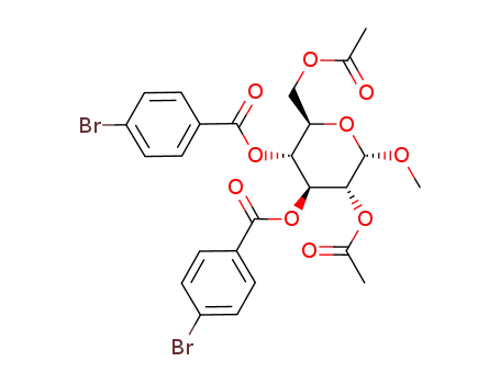 methyl 2,6-di-O-acetyl-3,4-bis(O-(p-bromobenzoyl))-α-D-glucopyranoside