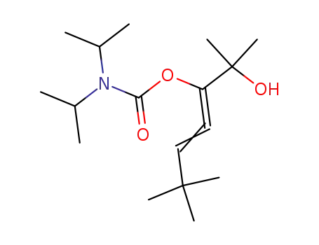 Molecular Structure of 796872-78-1 (Carbamic acid, bis(1-methylethyl)-,
1-(1-hydroxy-1-methylethyl)-4,4-dimethyl-1,2-pentadienyl ester)