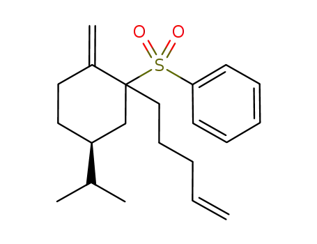 (5S)-5-isopropyl-2-methylene-1-(4-pentenyl)-1-phenylsulfonylcyclohexane