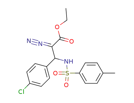 ethyl 2-diazo-3-(N-tosyl)amino-3-(p-chlorophenyl)propanoate