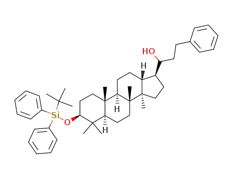 1-[(3S,5R,8R,9R,10R,13R,14R,17S)-3-(tert-Butyl-diphenyl-silanyloxy)-4,4,8,10,14-pentamethyl-hexadecahydro-cyclopenta[a]phenanthren-17-yl]-3-phenyl-propan-1-ol