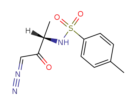 Molecular Structure of 31981-99-4 ((1Z,3S)-1-diazonio-3-{[(4-methylphenyl)sulfonyl]amino}but-1-en-2-olate)