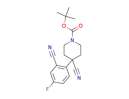 1-Boc-4-cyano-4-(4-fluoro-2-cyanophenyl)-piperidine