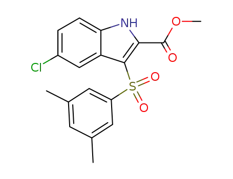 1H-Indole-2-carboxylic acid, 5-chloro-3-[(3,5-dimethylphenyl)sulfonyl]-,
methyl ester