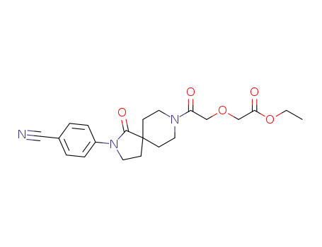 Acetic acid,
[2-[2-(4-cyanophenyl)-1-oxo-2,8-diazaspiro[4.5]dec-8-yl]-2-oxoethoxy]-,
ethyl ester