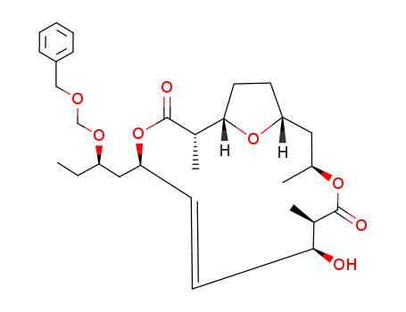 4,11,17-Trioxabicyclo[12.2.1]heptadec-6-ene-3,10-dione,
8-hydroxy-2,9,12-trimethyl-5-[(2R)-2-[(phenylmethoxy)methoxy]butyl]-,
(1S,2S,5R,6E,8S,9R,12S,14R)-
