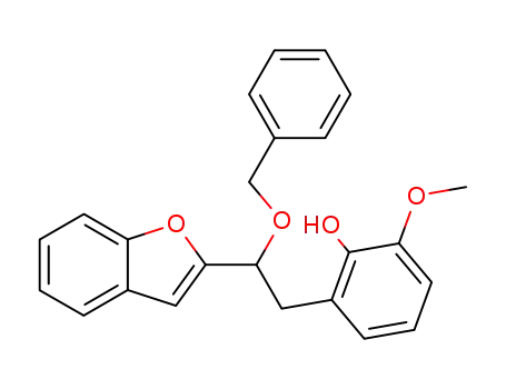 Molecular Structure of 404356-49-6 (Phenol, 2-[2-(2-benzofuranyl)-2-(phenylmethoxy)ethyl]-6-methoxy-)