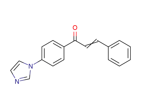 Molecular Structure of 63484-89-9 (2-Propen-1-one, 1-[4-(1H-imidazol-1-yl)phenyl]-3-phenyl-)