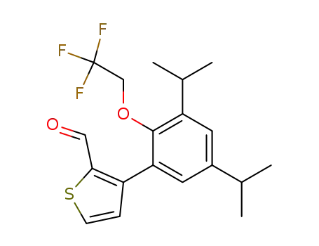 3-[3,5-di-iso-propyl-2-(2,2,2-trifluoroethoxy)benzene]-2-formylthiophene