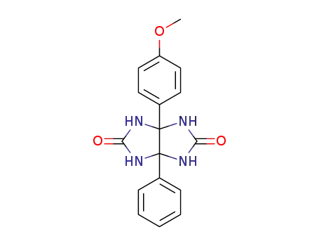 3a-(4-methoxy-phenyl)-6a-phenyl-tetrahydro-imidazo[4,5-<i>d</i>]imidazole-2,5-dione