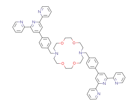 Molecular Structure of 185506-12-1 (1,4,10,13-Tetraoxa-7,16-diazacyclooctadecane,
7,16-bis[(4-[2,2':6',2''-terpyridin]-4'-ylphenyl)methyl]-)