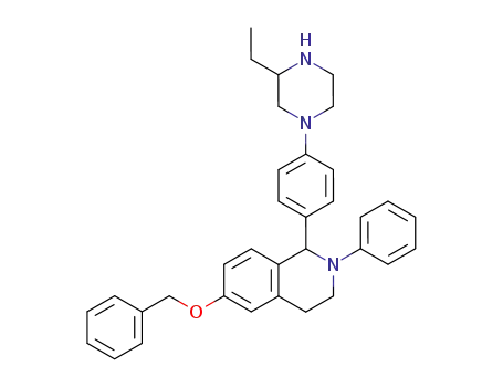 Isoquinoline,
1-[4-(3-ethyl-1-piperazinyl)phenyl]-1,2,3,4-tetrahydro-2-phenyl-6-(phenyl
methoxy)-