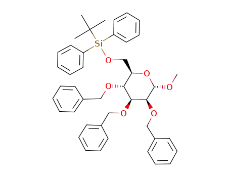 Molecular Structure of 186540-03-4 (Methyl-6-O-(tert.-butyldiphenylsilyl)-2,3,4-tri-O-benzyl-α-D-mannopyranoside)