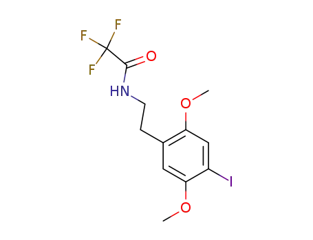 Molecular Structure of 159277-10-8 (Acetamide, 2,2,2-trifluoro-N-[2-(4-iodo-2,5-dimethoxyphenyl)ethyl]-)