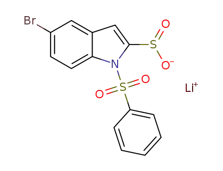 lithium 5-bromo-1-(phenylsulfonyl)-1H-indole-2-sulfinate