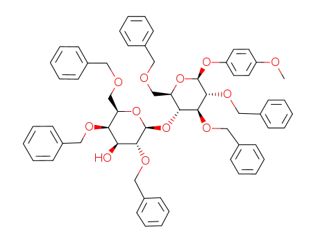 4-메톡시페닐 4-O-(2,4,6-트리-O-벤질-베타-D-갈락토피라노실)-2,3,6-트리-O-벤질-베타-D-글루코피라노시드