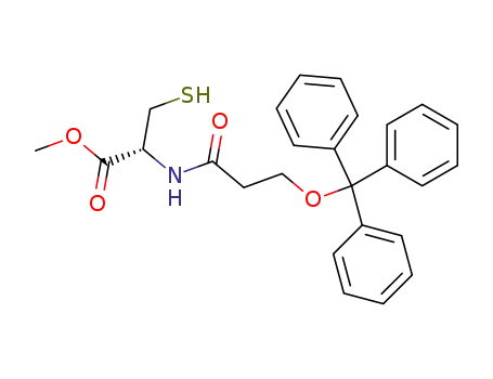 L-Cysteine, N-[1-oxo-3-(triphenylmethoxy)propyl]-, methyl ester