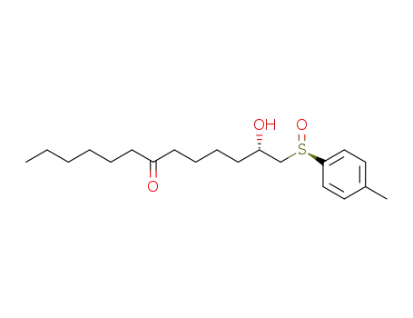 7-Tridecanone, 2-hydroxy-1-[(R)-(4-methylphenyl)sulfinyl]-, (2S)-