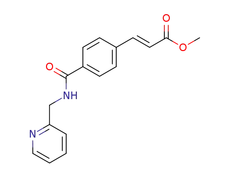 2-Propenoic acid, 3-[4-[[(2-pyridinylmethyl)amino]carbonyl]phenyl]-,
methyl ester, (E)-