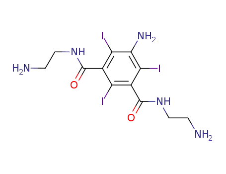 Molecular Structure of 869339-38-8 (5-amino-N,N'-bis-(2-aminoethyl)-2,4,6-triiodoisophthalamide)
