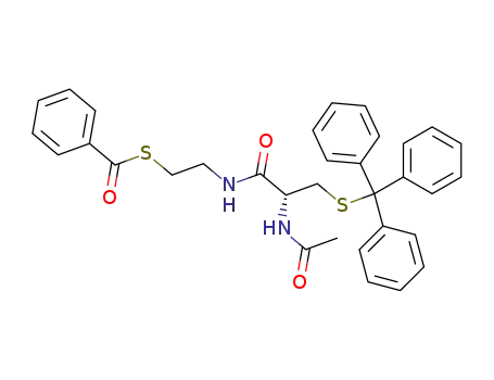 Benzenecarbothioic acid,
S-[2-[[(2R)-2-(acetylamino)-1-oxo-3-[(triphenylmethyl)thio]propyl]amino]
ethyl] ester