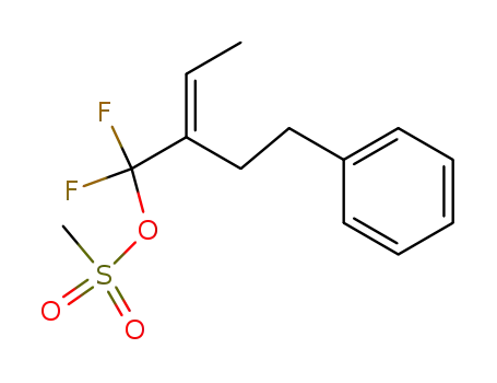 Methanesulfonic acid (E)-1,1-difluoro-2-phenethyl-but-2-enyl ester