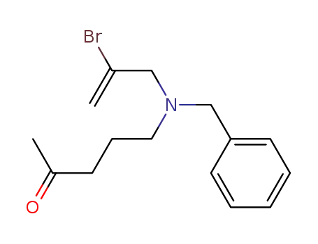 2-Pentanone, 5-[(2-bromo-2-propenyl)(phenylmethyl)amino]-