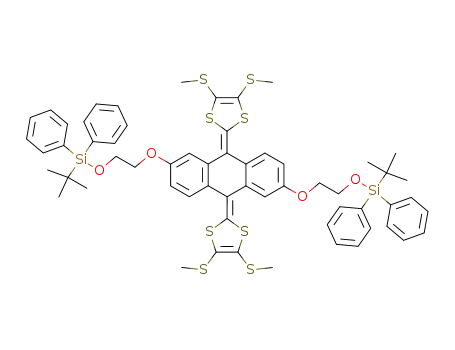 2,6-bis{2-[(tert-butyldiphenylsilyl)oxy]ethoxy}-9,10-bis[4,5-bis(methylthio)-1,3-dithiol-2-ylidene]-9,10-dihydroanthracene