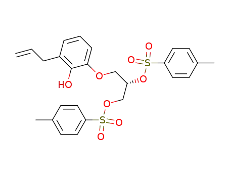(S)-6-allyl-2-(2,3-ditosyloxypropoxy)phenol