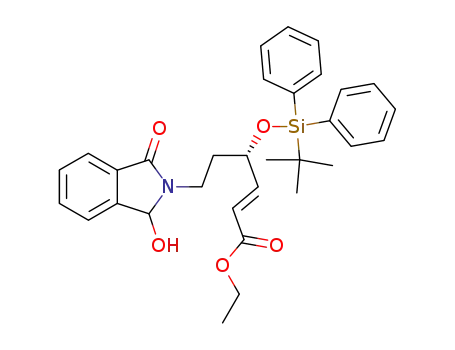 ethyl (2E,4S)-6-(1,3-dihydro-3-hydroxy-1-oxoisoindol-2-yl)-4-(tert-butyldiphenylsilyl)oxyhex-2-enoate