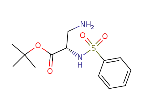 Tert-butyl (2S)-3-amino-2-benzenesulfonamidopropanoate