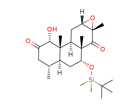 7α-(tert-butyldimethylsiloxy)-12α,13α-epoxy-1α-hydroxy-4α,8β,13β-trimethyl-19-norpodocarpane-2,14-dione