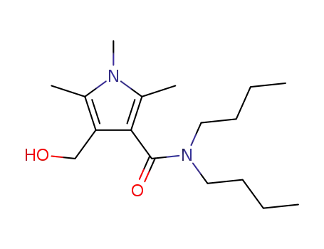 4-hydroxymethyl-1,2,5-trimethyl-1<i>H</i>-pyrrole-3-carboxylic acid dibutylamide