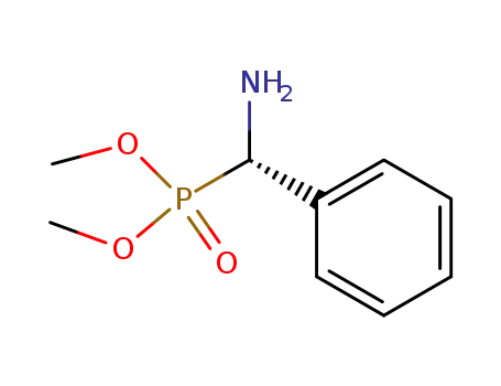 Molecular Structure of 110548-51-1 (Phosphonic acid, (aminophenylmethyl)-, dimethyl ester, (S)-)