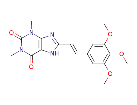 (E)-8-(3,4,5-Trimethoxystyryl)theophylline hemihydrate